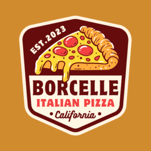 Vintage Retro Pizza Food Restaurant Logo